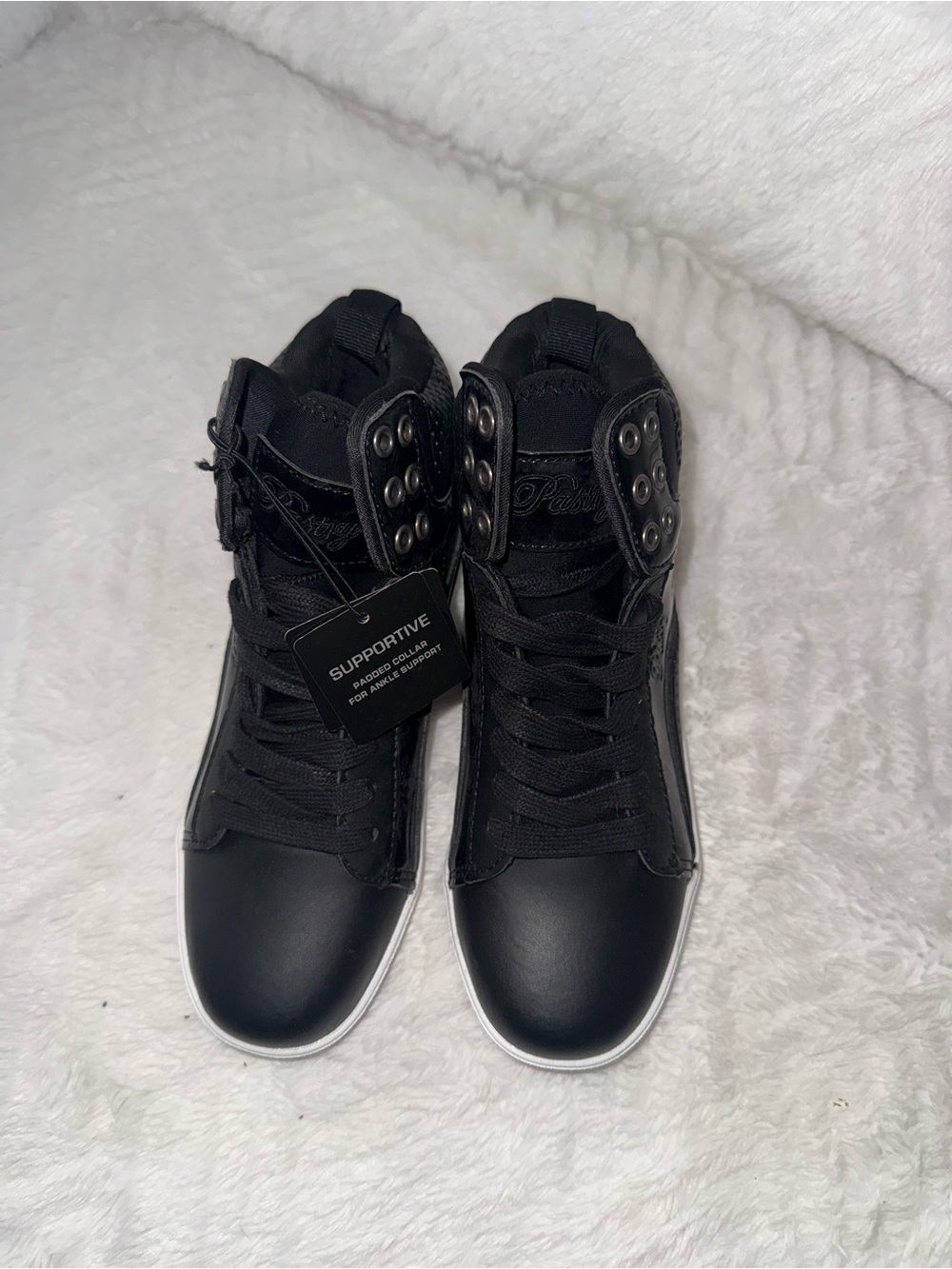 Pastry Black High-Top Dance Sneakers